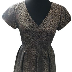 Vince Camuto Black dress with gold designs